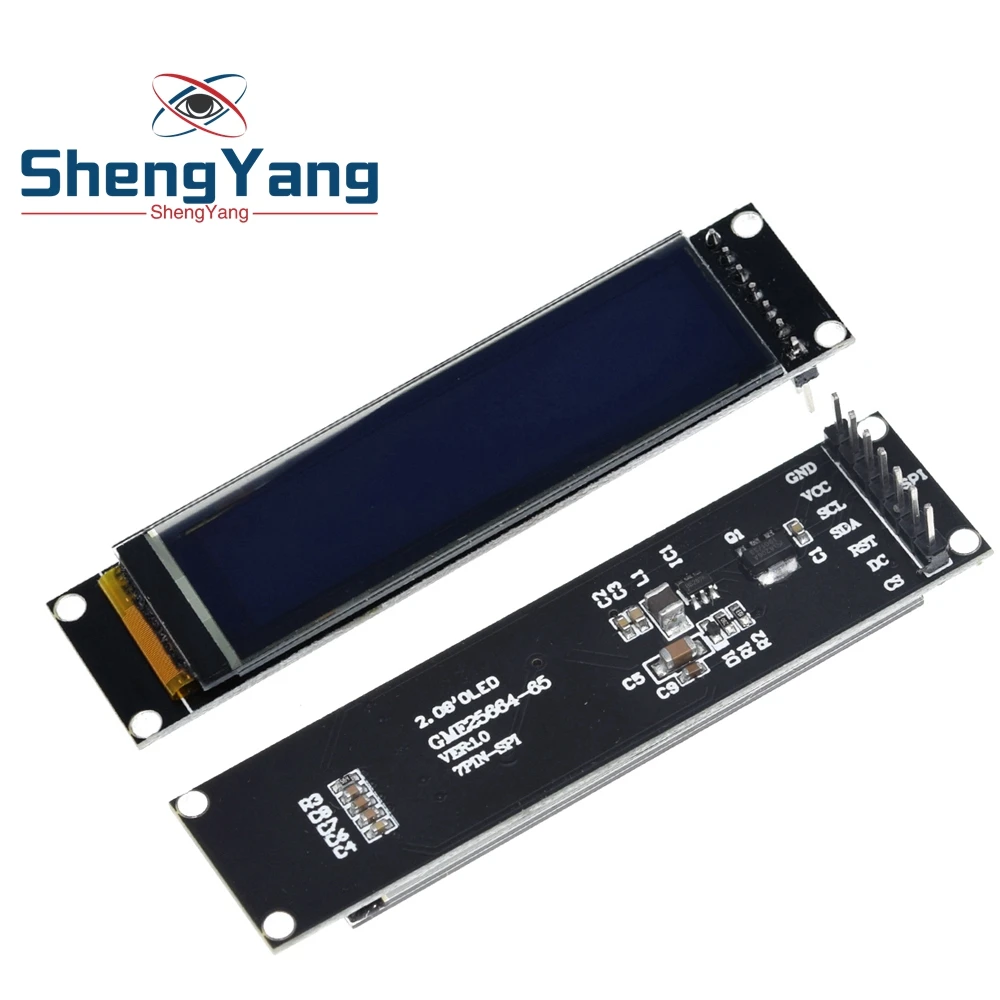 

TZT Real OLED Display 2.08" 256*64 25664 Graphic LCD Module White Display Screen LCM Screen SH1122 Controller