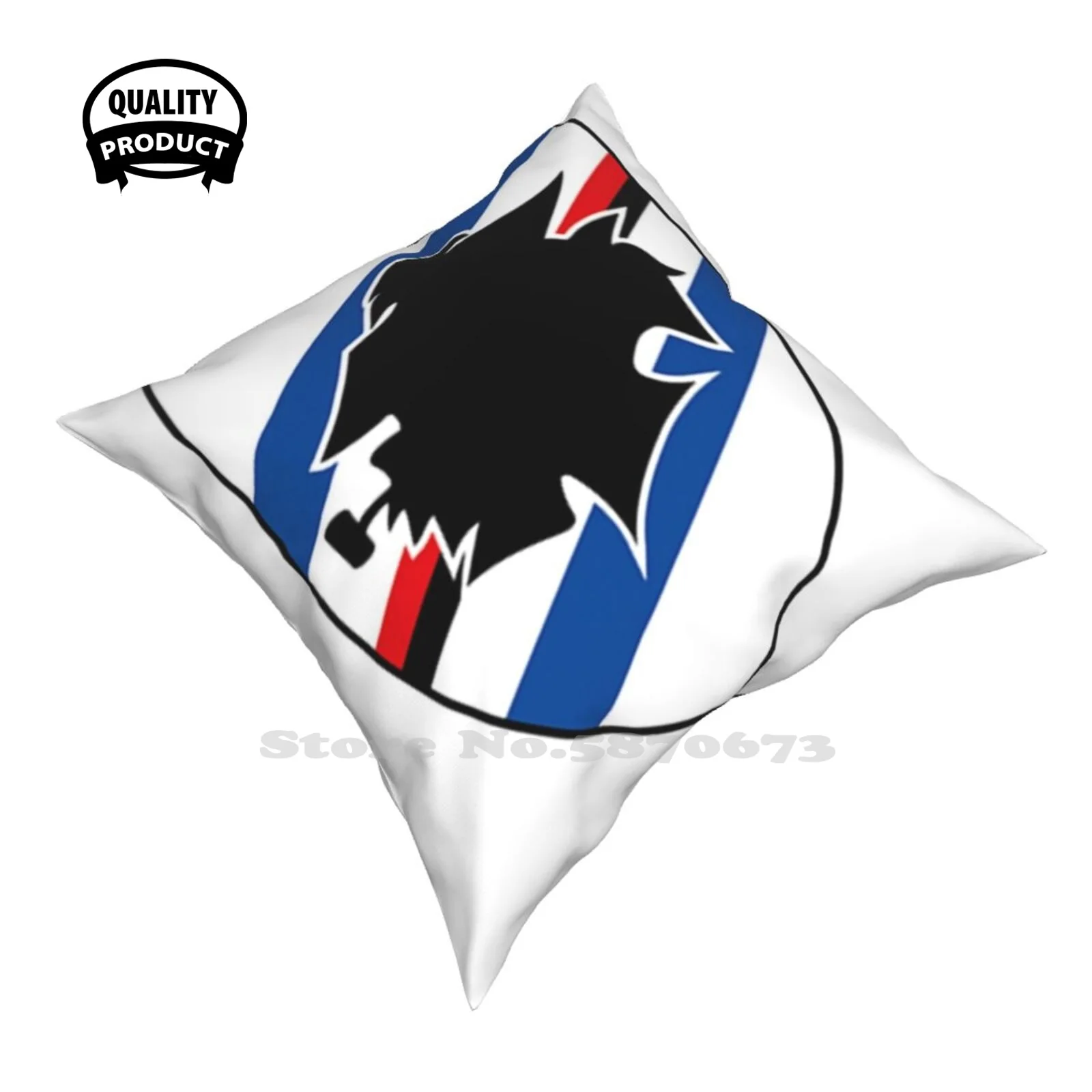 Sampdoria Badge Home Sofa Car Waist Throw Pillowcase Atalanta Benevento Crotone Genoa Hellas Verona Inter Milan Napoli Parma