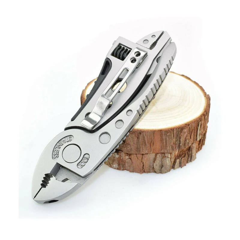 HRC53 Stainless Steel Multi-tool Pocket Knife Plier Folding Plier Mini Portable Folding Pliers Outdoor Camping Survival EDC Tool