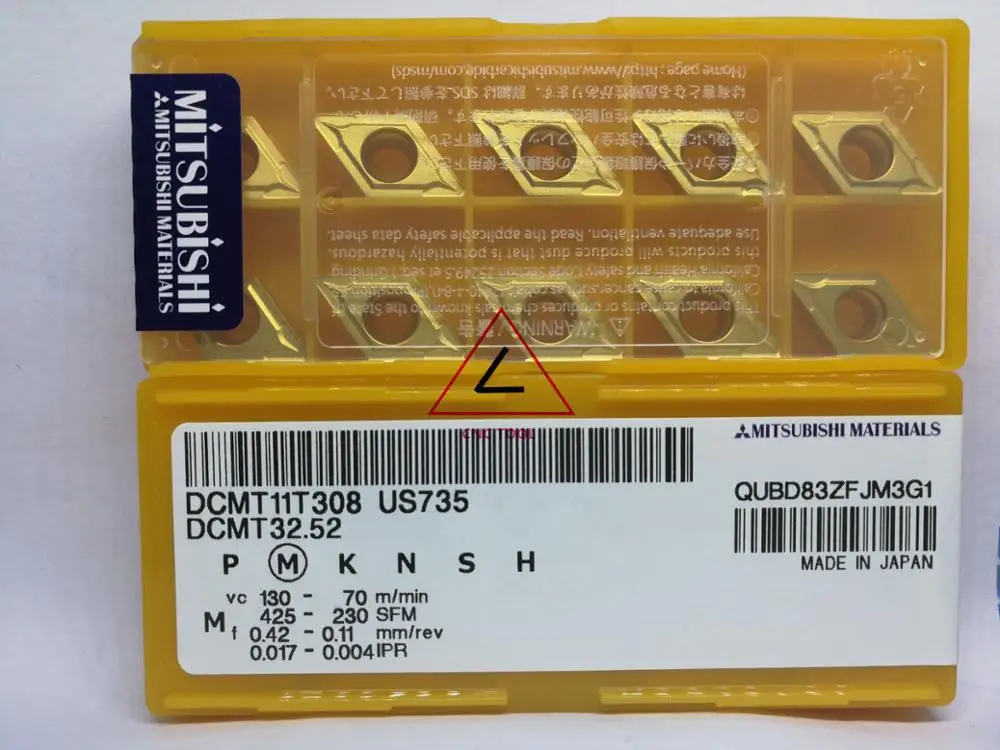 US735 DCMT11T308 10ชิ้นแบบดั้งเดิม
