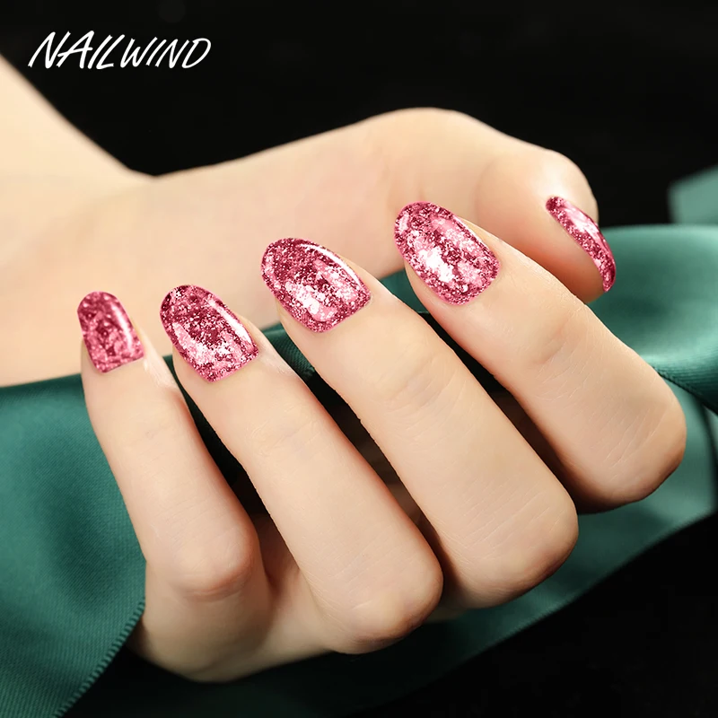 NAILWIND เล็บภาพวาด Glitter เพชรเจลเล็บ Hybrid กึ่งถาวรฐานศิลปะตกแต่งเล็บเจลเล็บ