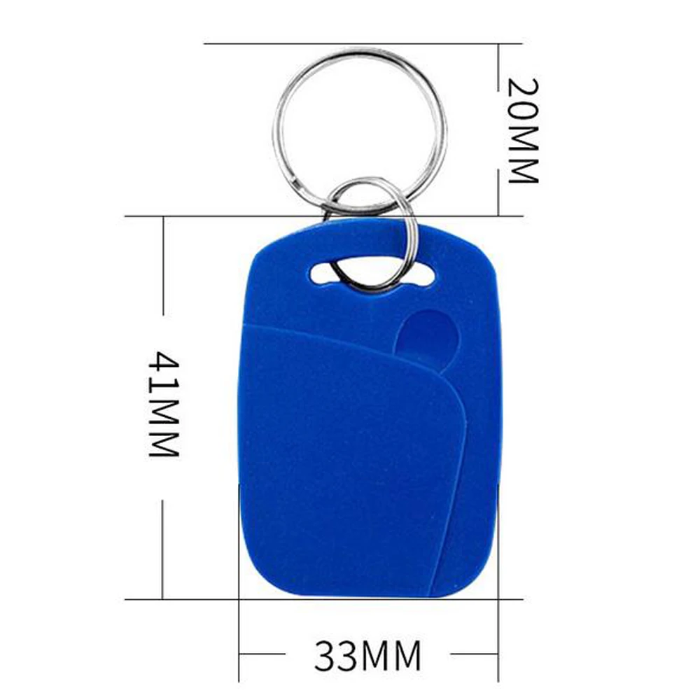 Imagem -03 - Etiquetas de Chave Compostas Regraváveis ic Mais id Uid Chaveiro com Chip Duplo de Frequência Rfid 125khz T5577 Em4305 Mais 13.56mhz para Controle de Acesso com 10 Peças