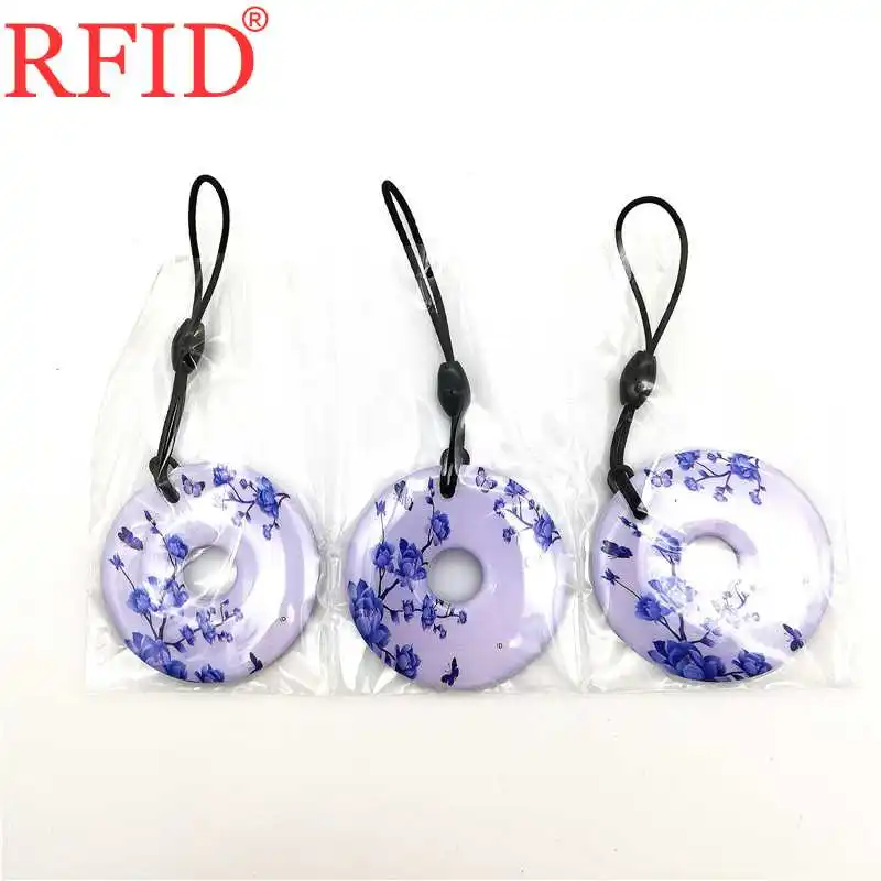 ID 125KHZ T5577 Rewritable Writable Keyfob Keys RFID Cartoon Waterproof Token Tag Keychain Access Control Card Fast Shipping 1