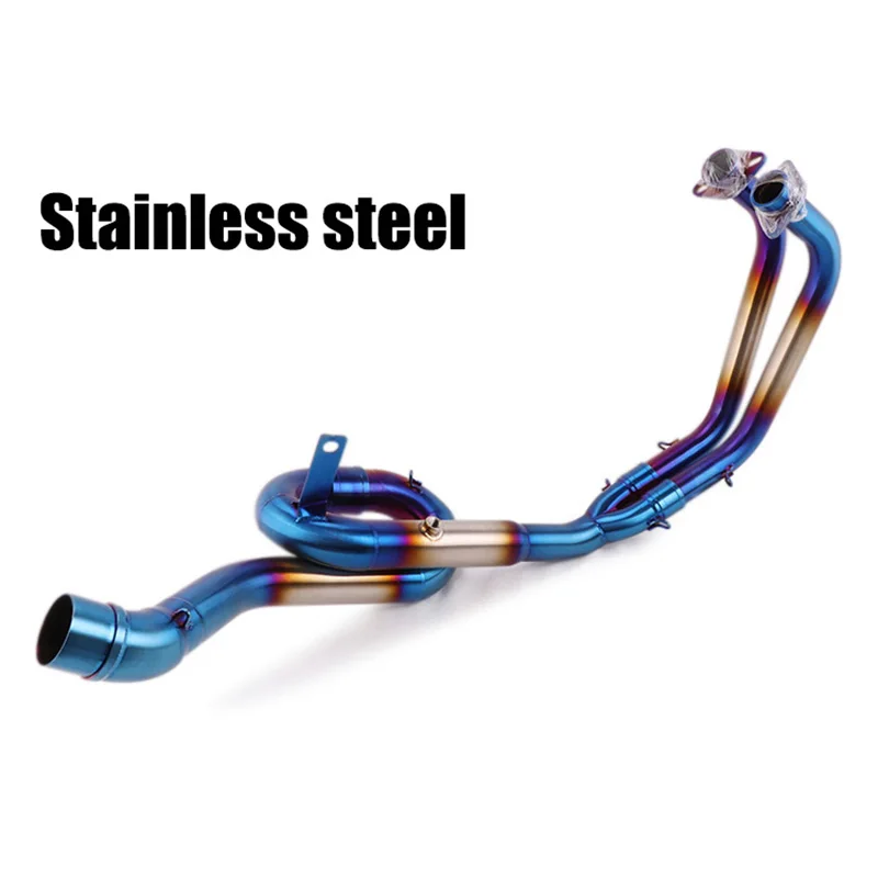 Motorcycle Exhaust Escape Modified Full Systems Front Middle Link Pipe Muffler Slip on YZF R3 R25 2014-2018 MT-03 2016-2018