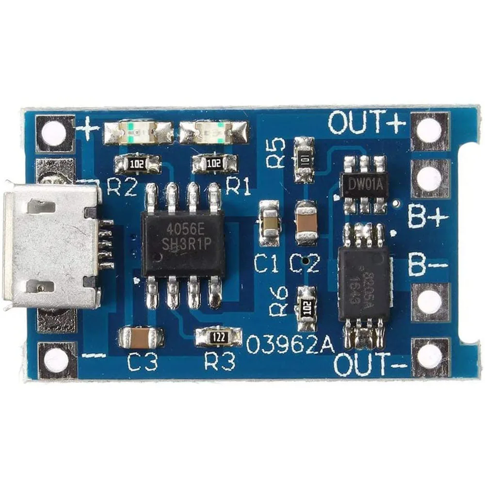 10pcs 5V 1A 18650 Lithium Battery Charging Board TP4056 Lithium Battery Charging Board Micro USB Charge Module With Protect