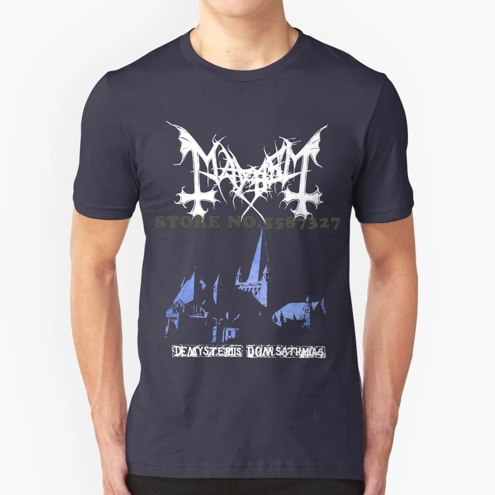 Mayhem De Mysteriis Dom Sathanas T Shirt L Immortal Enslaved Taake Gorgoroth Novelty Cool Tops Men Short Sleeve Tshirt