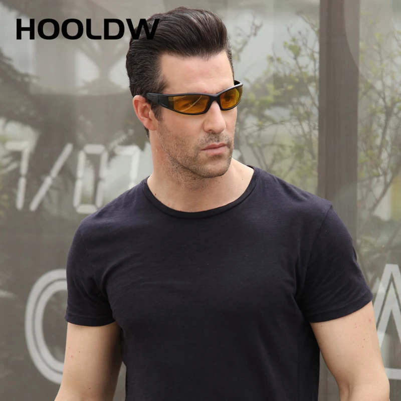 HOOLDW Fashion Polarized Sunglasses Night Vision Glasses Men Women Outdoor Sports Fishing Driving Sun glasses UV400 Goggles