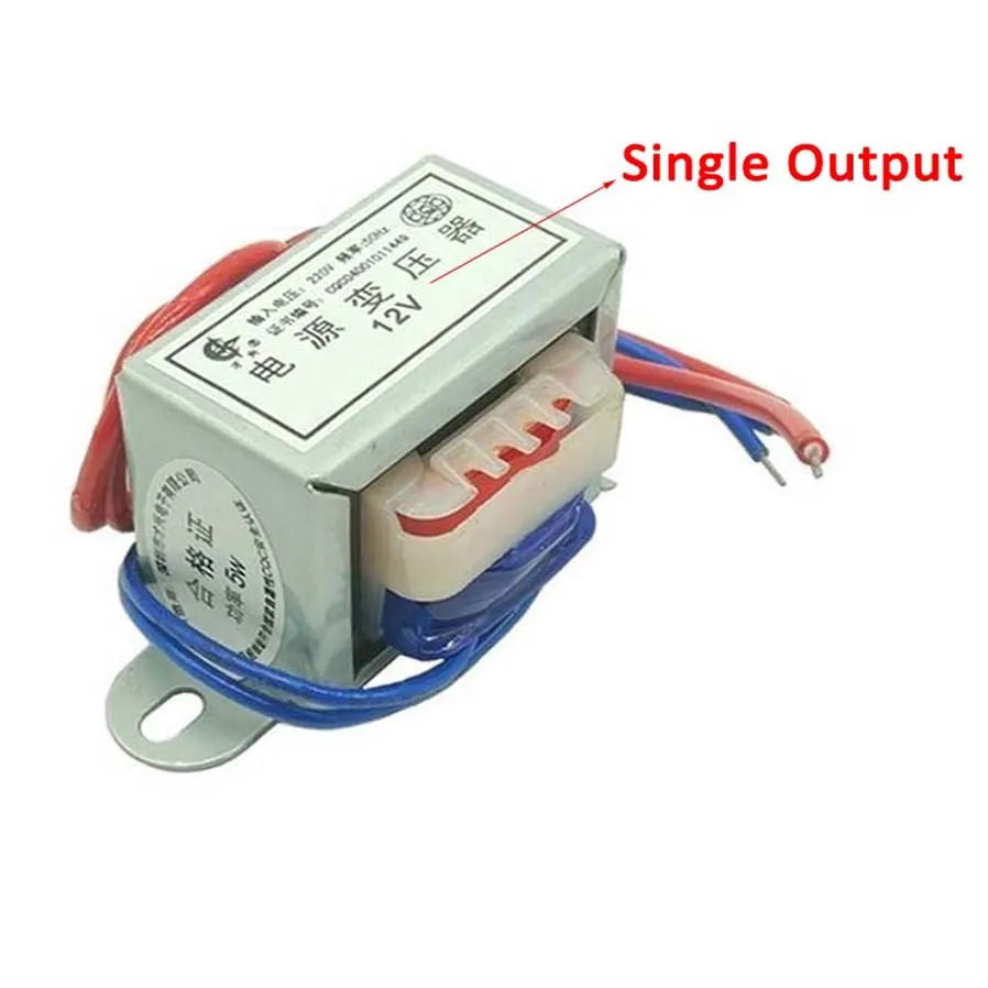 1W 2W 3W 5W 10W 20W 30W 50W 60W 80W 100W Power Transformer Input AC 220V 50HZ Output AC 6V 9V 12V 15V 18V 24V Single/Dual