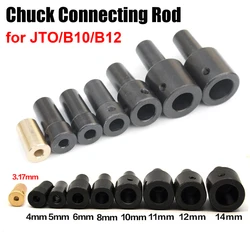 JTO B10 B12 Drill Chuck Connecting Rod  3.17mm/4mm/5mm/6mm/8mm Sleeve Copper Steel Taper Coupling Electric Drill Accessories