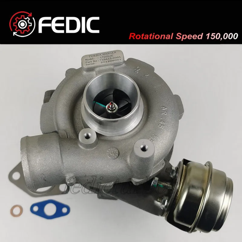 Turbocharger GT2052V 710415 Turbine full turbo for BMW 525D E39 120Kw M57D / Opel Omega B 2.5 DTI 110Kw Y25DT 2000-2003