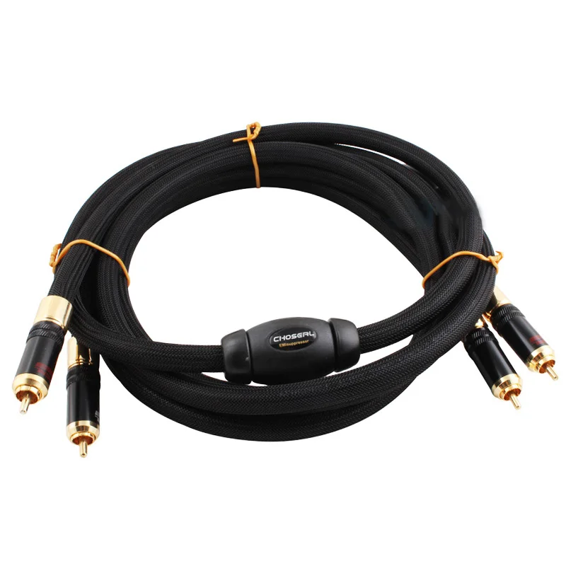Choseal AB-5408 كابل محوري رقمي, 6N OCC 24K مطلية بالذهب