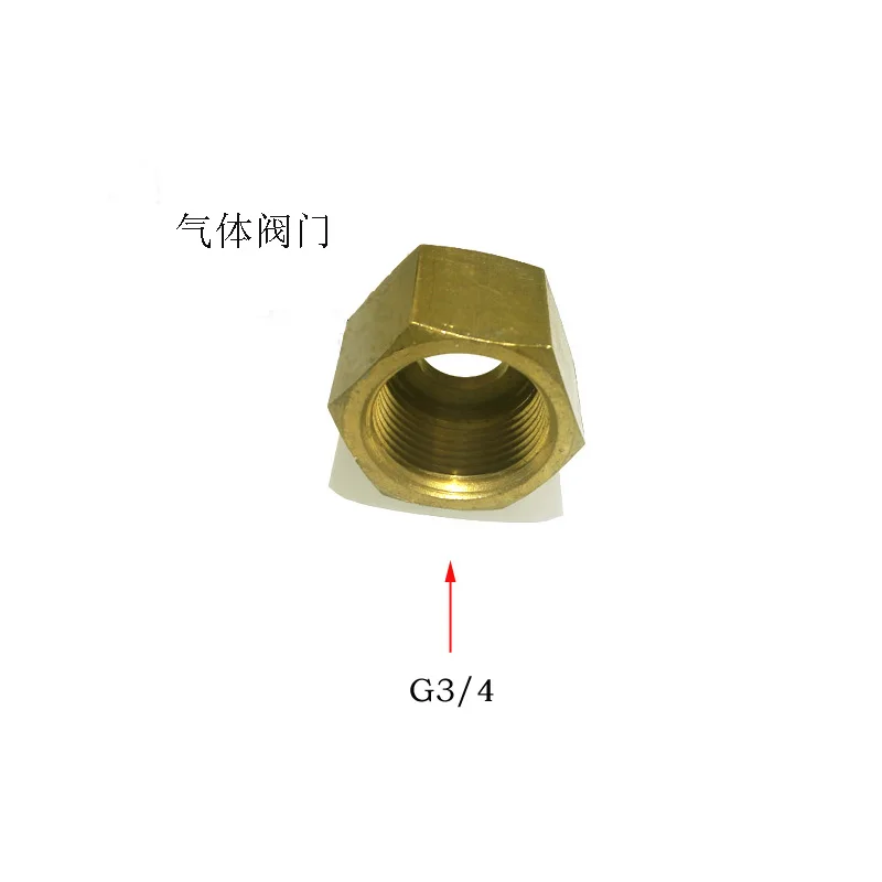 G3/4 Nut 6 Points Screwing Thickening  Joint Brass Thick