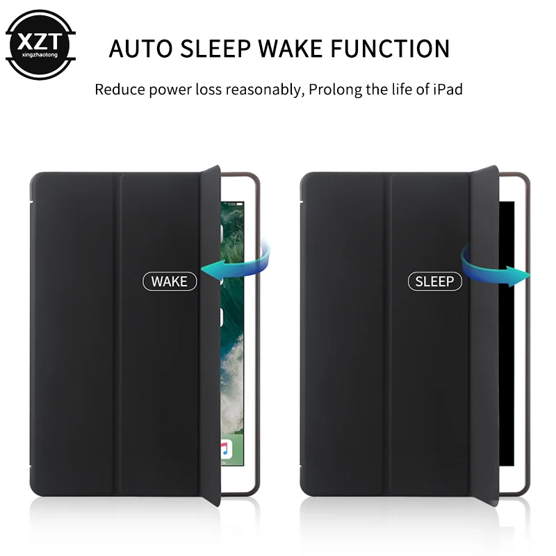 Nieuwe Smart Case Voor Ipad 10.2 Inch 2019 7th Gen Auto Sleep/Wake Lichtgewicht Stand Siliconen Case Voor Ipad 10.2-Inch