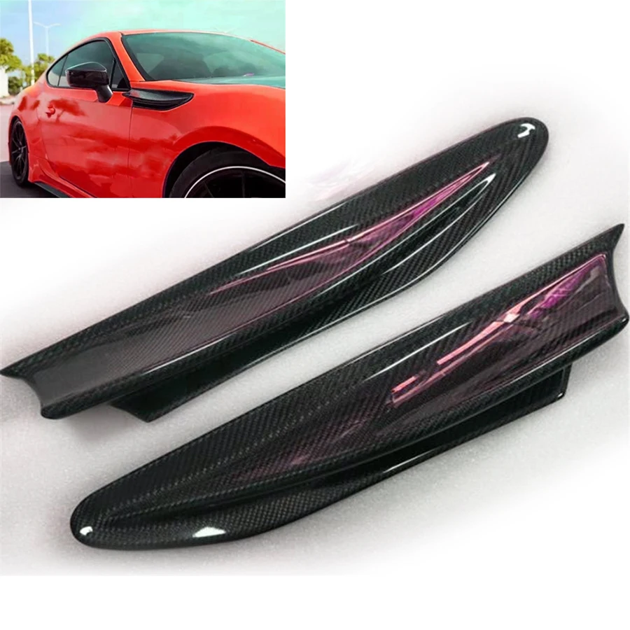 Side Fenders Fin Vents Carbon Fiber For Subaru BRZ Toyota 86 GT86 Scion FR-S