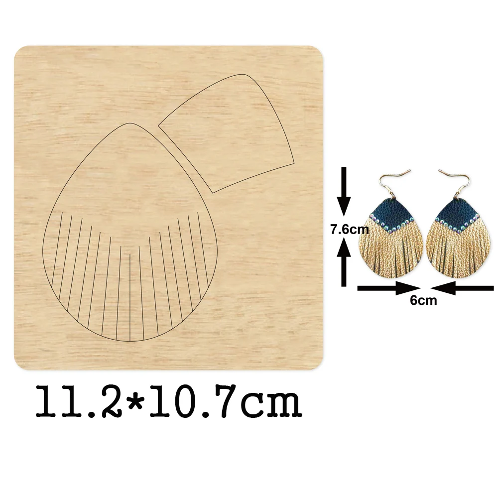 Water drop earrings cutting dies 2020 new die cut &wooden dies Suitable for common die cutting machines on the market