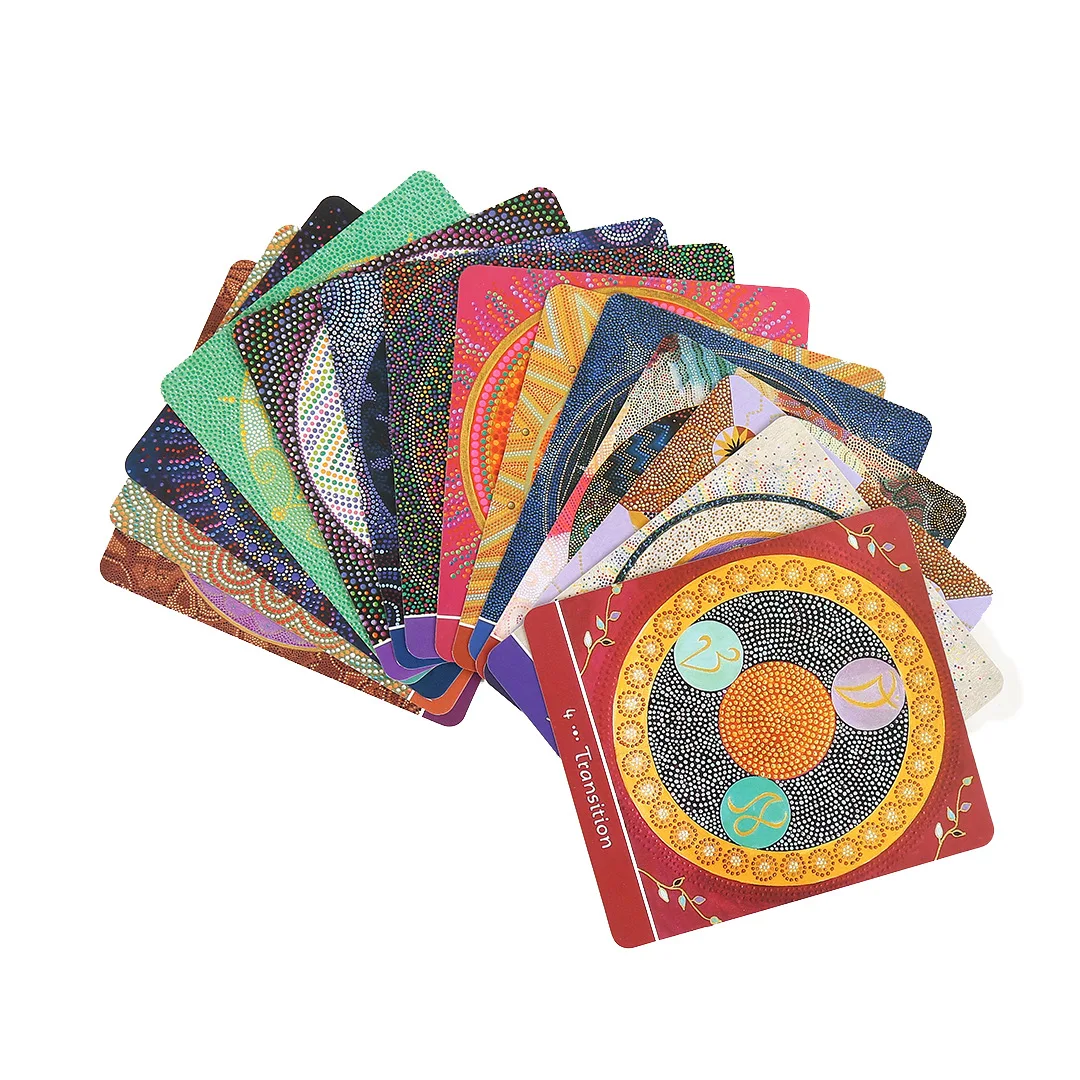 Mother Earth Mandala Oracle Cards Full English Board Games Cards Imaginative Tarot Deck Oracle Divination Desk Game Tarot Cards