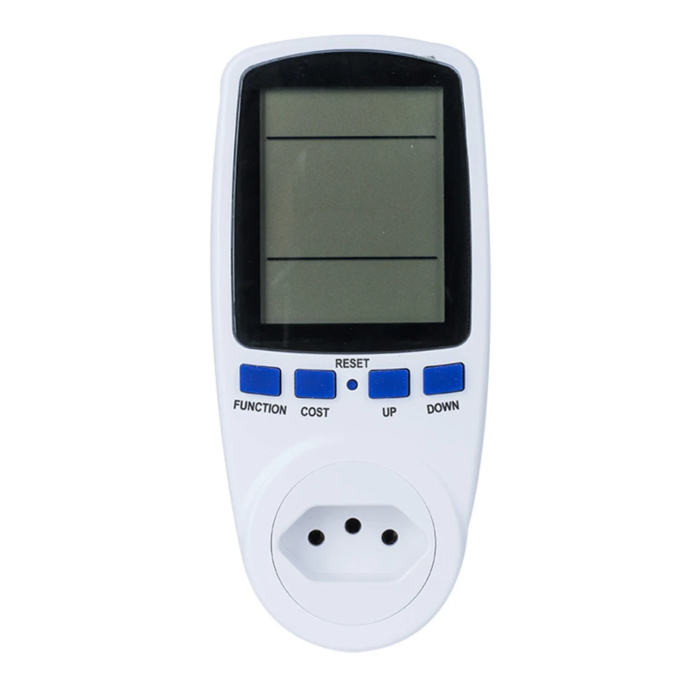 BR Plug Socket Digital Wattmeter Meter Power Consumption Watt Energy Meter KWh AC 250V Electricity Analyzers Monitors