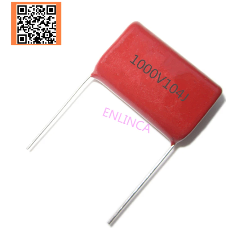 

5pcs CBB 1000V 1KV 0.1UF 104J 100NF 1000V 1KV 5% DIP CBB Polypropylene film capacitor 104