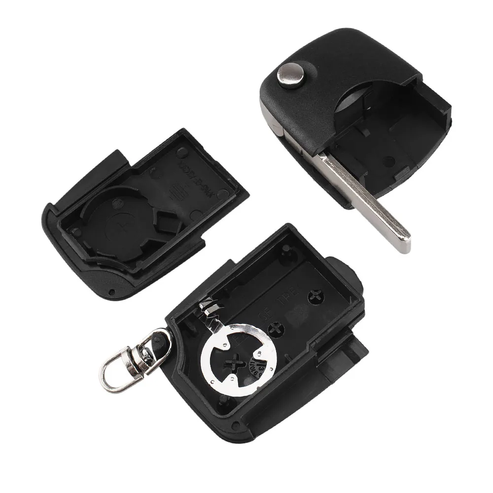 KEYYOU Ersatz 3 Tasten Flip Remote Auto Schlüssel Shell Fob Fall Mit Klinge CR1620 Für Audi TT A4 A6 A8 quattro