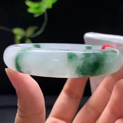 

Zheru ювелирные изделия натуральный бирманский нефритовый синий цветок 54-64 мм браслет элегантные принцессы ювелирные изделия для матери и девушки