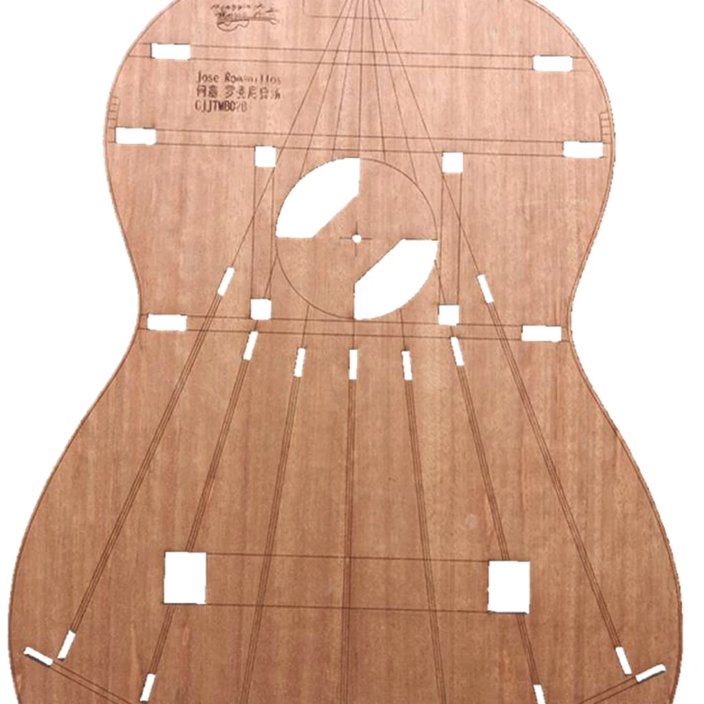 Modello di Layout del corpo della chitarra fai-da-te modelli di costruzione di chitarra Premium per chitarre classiche