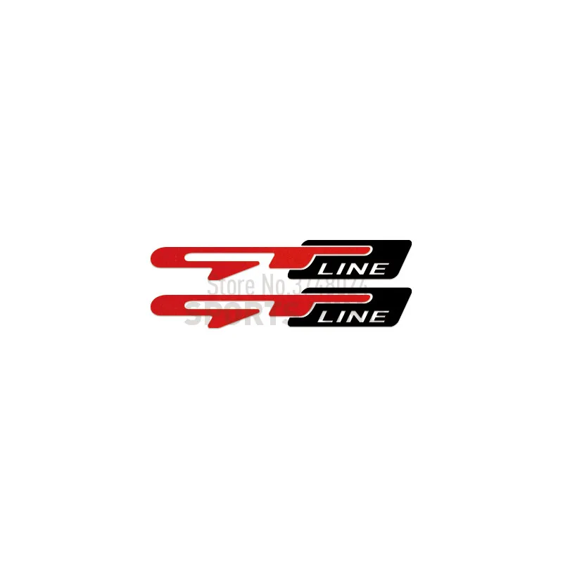 Autocollant 3D Métal GT Line – Pour Kia, Renault, Peugeot (Forte, Optima, Clio, Megane, 308, 3008, Etc.)