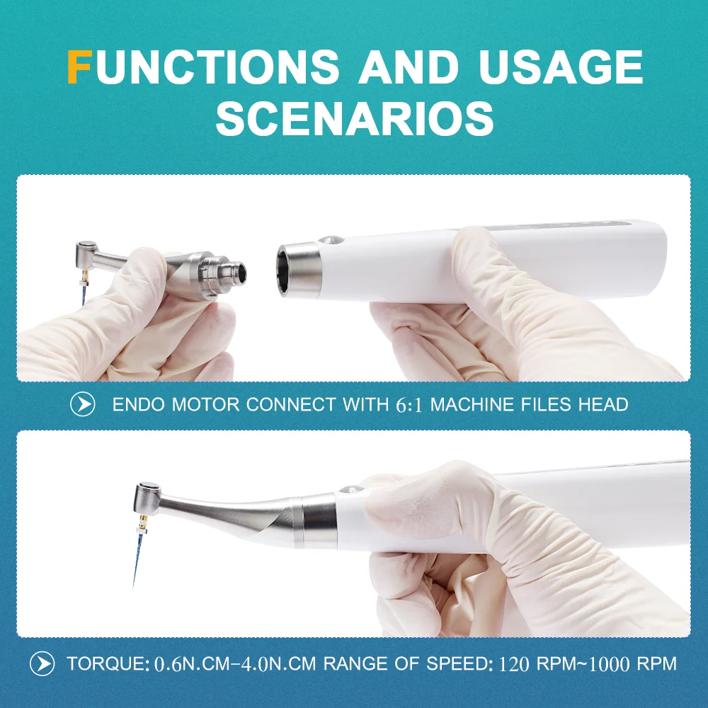 Ai-ep-pro zaawansowane przyrządy dentystyczne bezprzewodowy stosunek 6:1 silnik Endo z lokalizatorem Apex bezszczotkowy ep-pro stal nierdzewna
