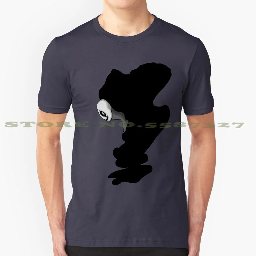 Gaster Again 100% Cotton T-Shirt Undertale Gaster Skeleton Black Smoke Blob