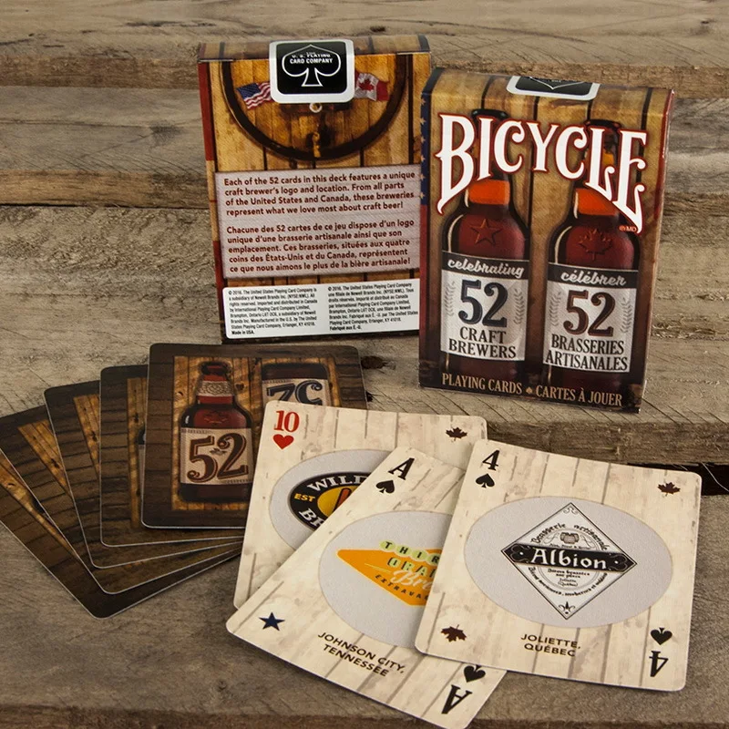 Bicycle Craft Beer Spirit of North America V2 Playing Cards breweries Deck Poker Magic Cards Magic Tricks Props for Magician