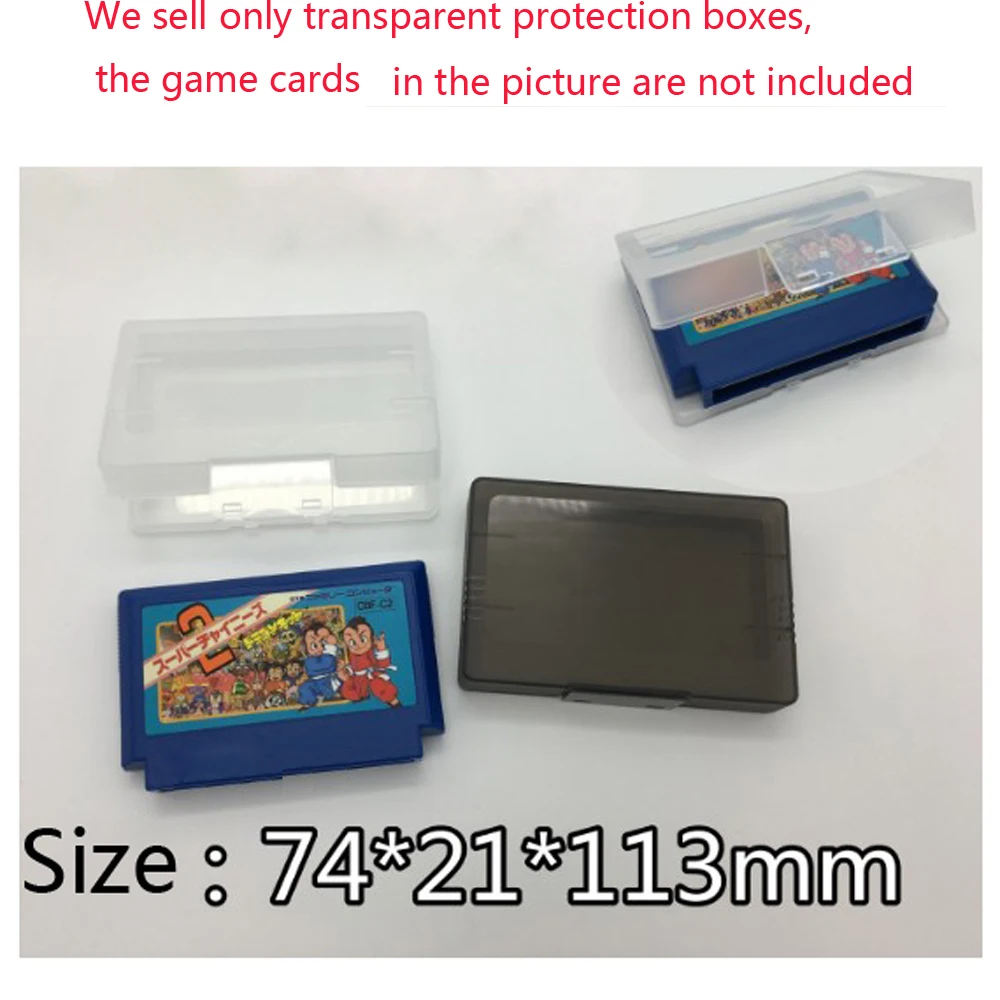 

10pcs Plastic cases Game Cartridge Cases for F-C Games Card Cartridge Storage Box Protector