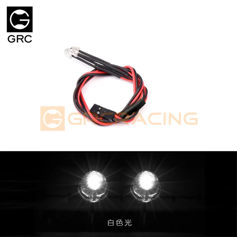 GRC 1Pair 5 Colors 5mm LED Light Hat Lamp 3-7.4V for RC Crawler Traxxas TRX4 Axial SCX10 D90 Tamiya MST RC Car DIY Parts #G157X