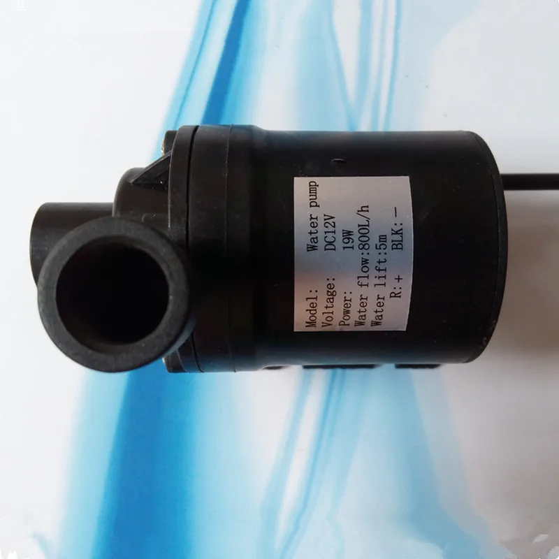 800L/h Mini DC 12V 24V 19W Water Pump 8000rpm 5.5m Lift Brushless Motor Ultra Quiet Submersible Pump for Cooling system