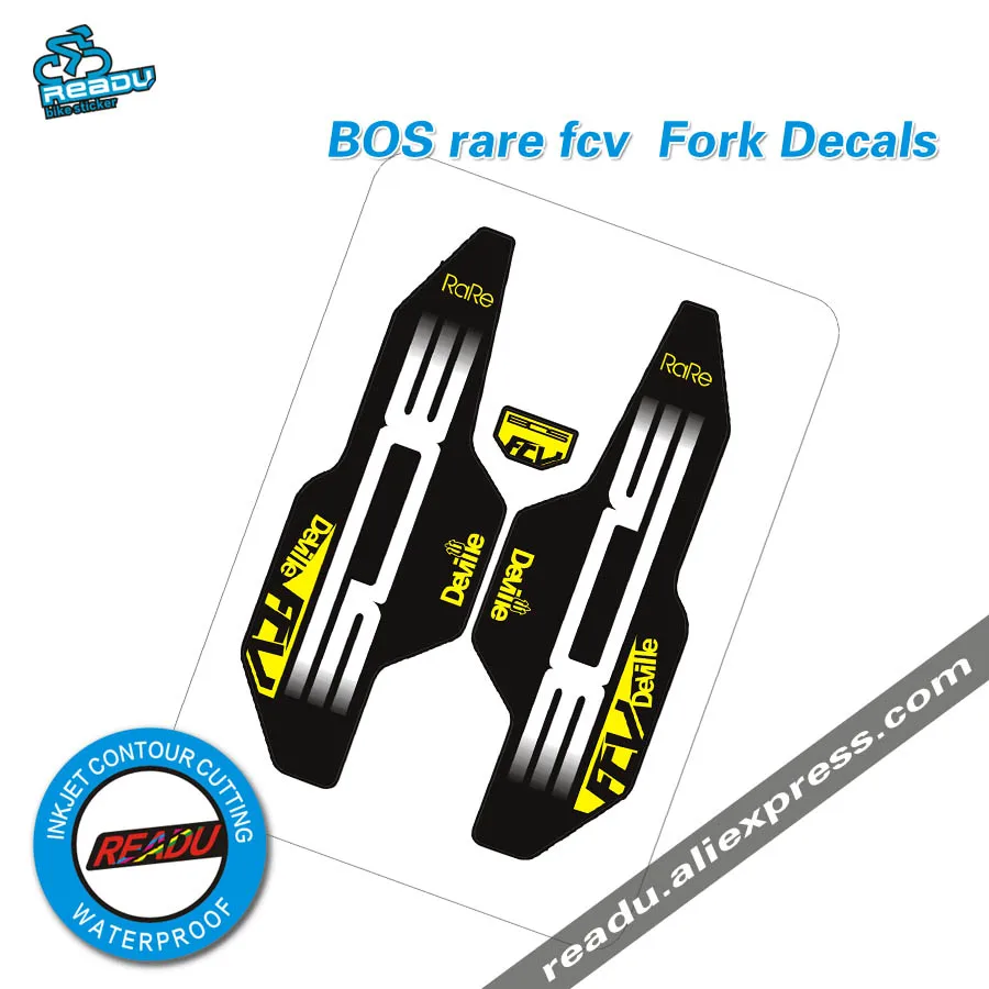 

BOS Deville rare fcv mountain bike front fork stickers bike stickers front fork protection decals