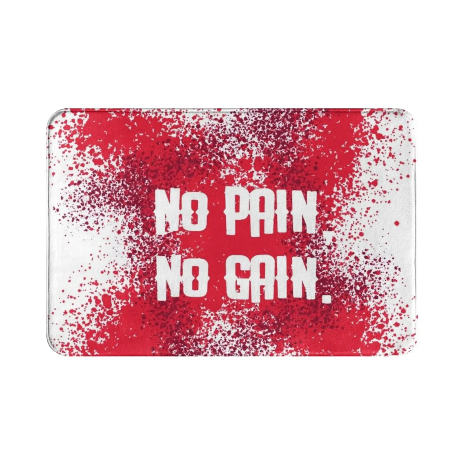 No Pain No Gain Carpet Mat Rug Cushion Soft Non-Slip No Pain No Gain Gym Fitness Muscle Bodybuilding Bodybuilder