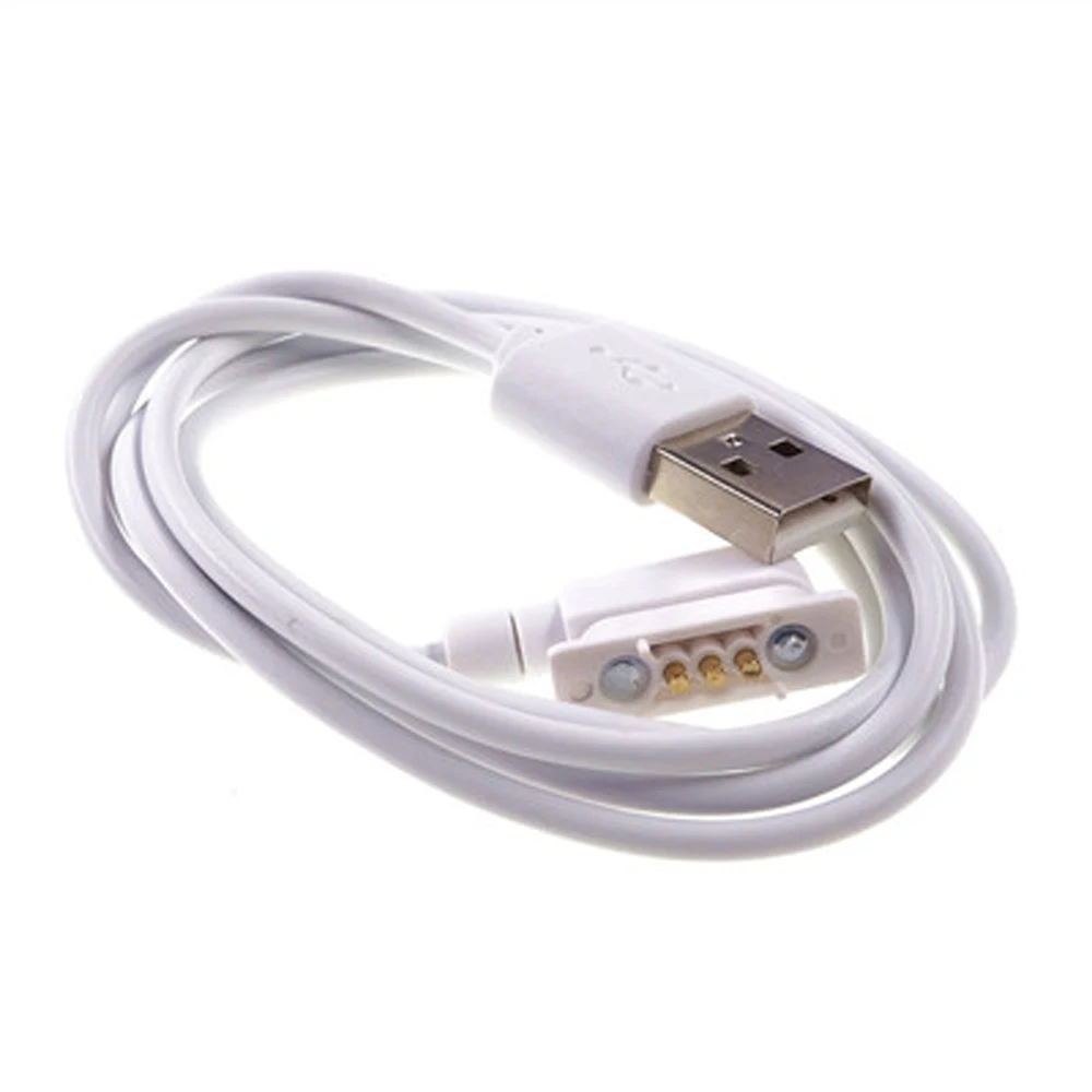 Магнитный USB-кабель PogoPin, 1 шт., 3 контакта, 1 м