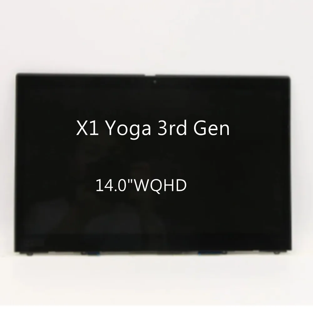 

For Lenovo X1 Yoga 3rd Gen LCD Screen Touch Module 14.0"WQHD FRU 01YT246 01AY926 01YT247 01AY927