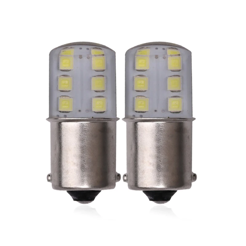 2 Pcs/Lot P21W 1156 Ba15s LED Turn Signal Light 1157 Bay15d LED Bulb for Car Brake Reverse Lamps 12V 7000K White Yellow Red