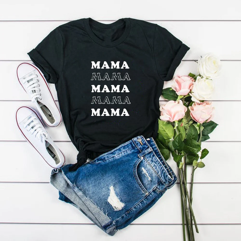 

New Mama Mom Momlife t Shirt for women Mothers Day Gift Trendy Mom shirt graphic tees summer tops