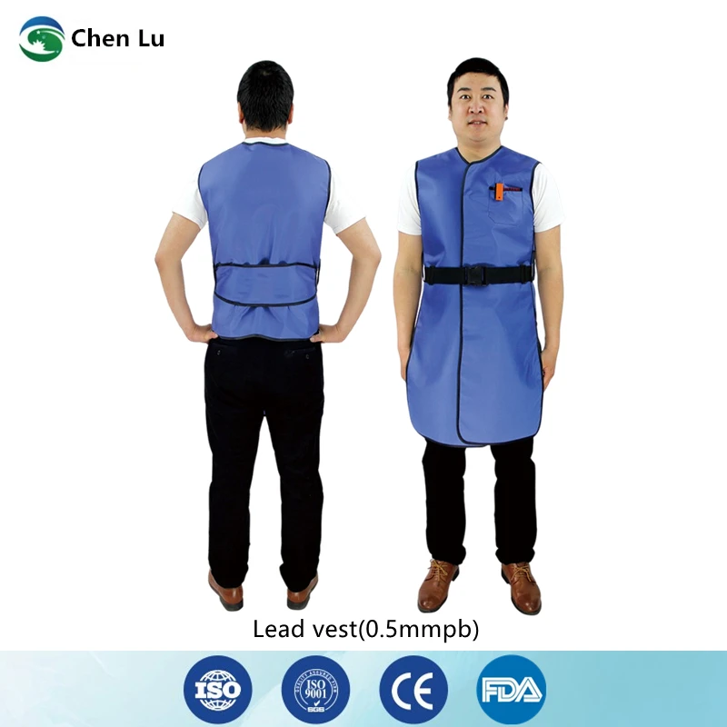 Genuine x-ray gamma ray protective lead vest medical uses of ionizing radiation protection 0.5mmpb lead rubber clothing