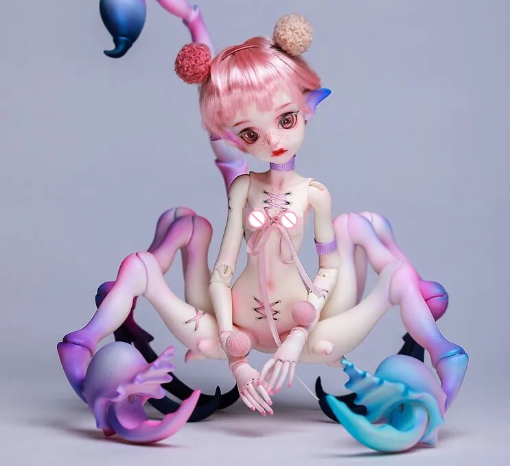 New BJD SD Doll 1/4 Elf Ears Scorpio Charon Exquisite Animal Body Fantasy Girl Resin Gift Spot Makeup