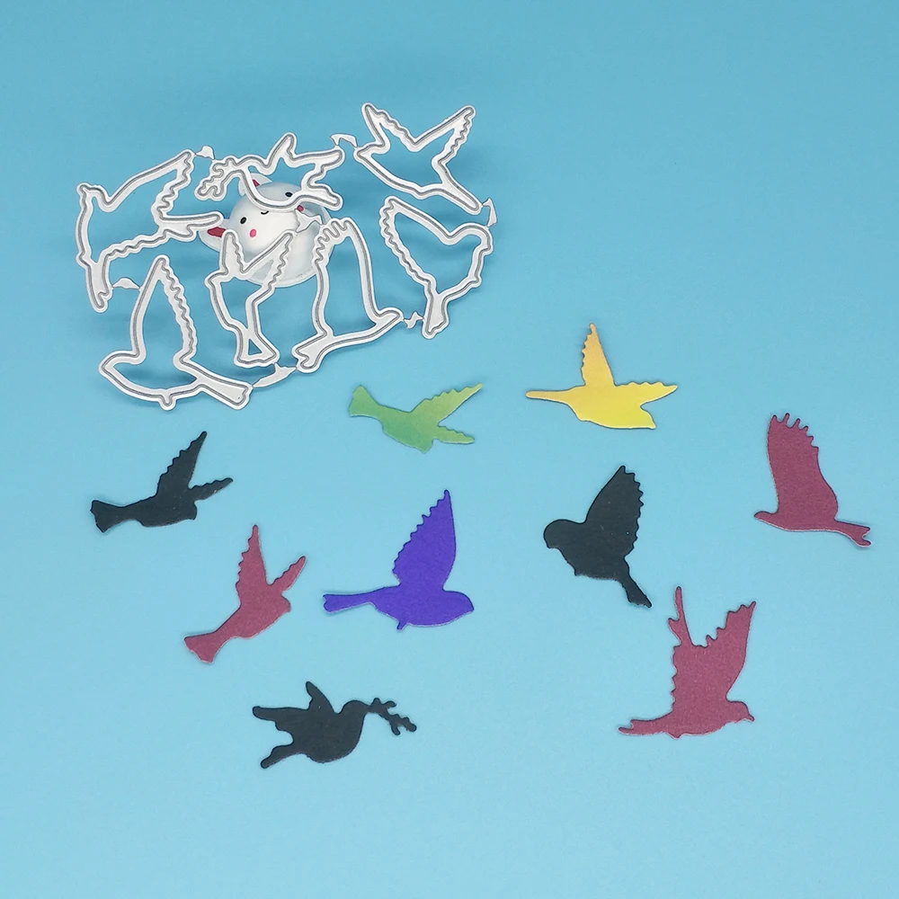 6 small bird metal cutting diess, scrapbooks, photo frames, photo album decorations, DIY, handmade art