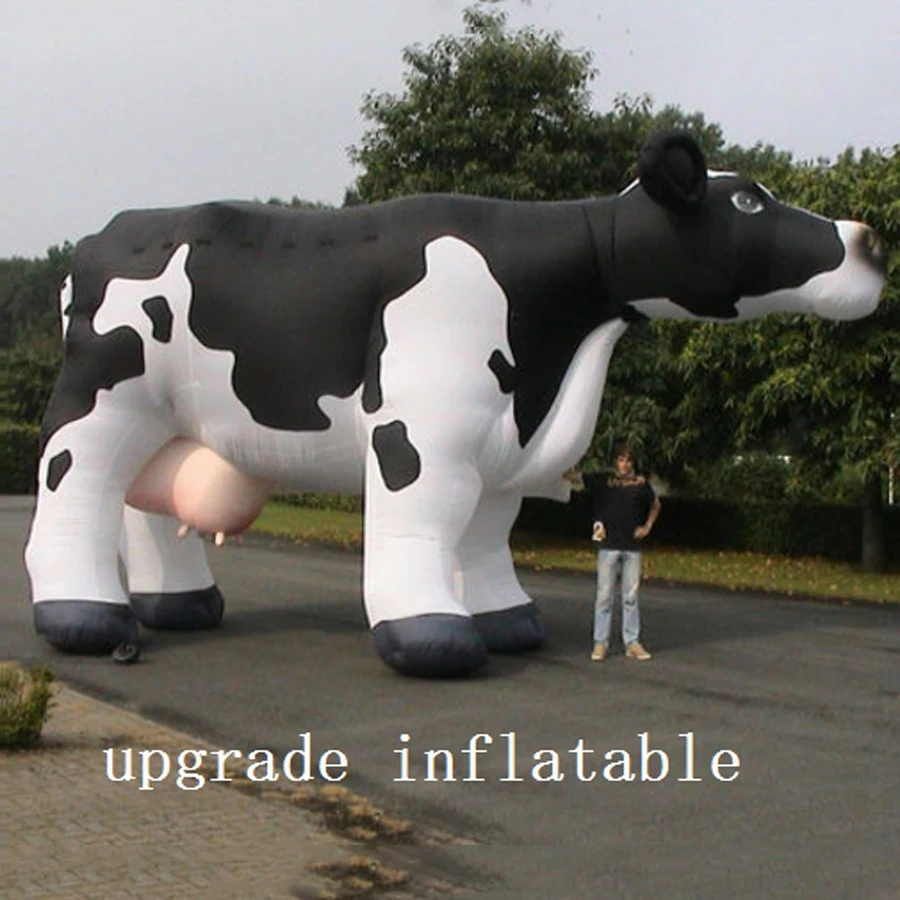 

Cute And Vivid Huge Inflatable Milk Cow Model For Farm Outdoor Decoration Milk Store Advertising display