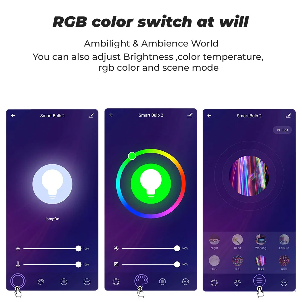 Imagem -04 - Smatrul 9w E27 Wifi Luz Lâmpada Inteligente Vida Led 850lm Rgb Trabalho App com Alexa Google Casa Temporizador Regulável 110v 220v Tuya