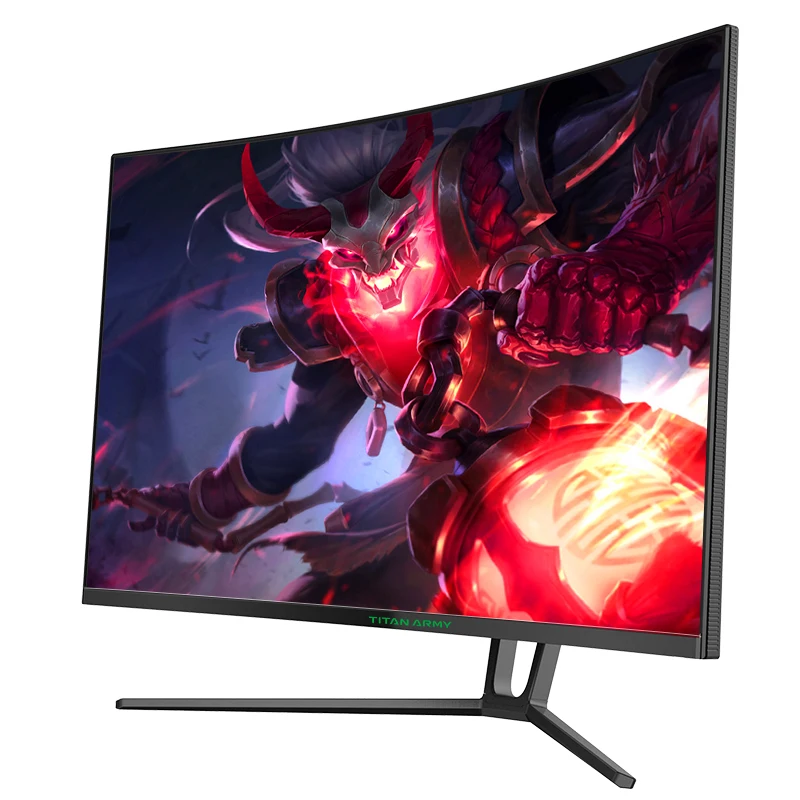 TITAN ARMY 32 inch 2k144hz gaming Monitor 2560x1440 display 1500r curvature monitor 1ms 16:9 PIP/PBP screen