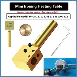 Soldering Iron Tip Mini Ironing Heating Table For JBC 210 T12 T26 936 245 900M Soldering Station IC Reballing Flex Cable Repair