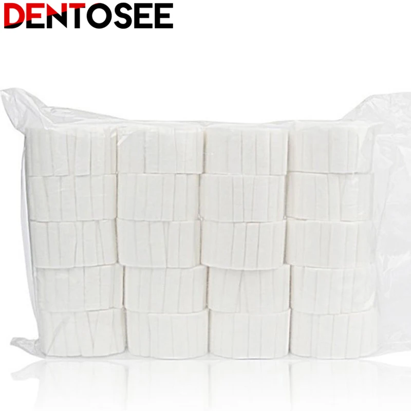 1000pcs Dental Medical Surgical Cotton Rolls Tooth Gem Cotton Roll Dentist Supplies Teeth Whitening