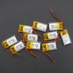 10pcs 3.7V 70mAh Polymer Li Lithium Lipo Battery Cell 401220 For DIY MP3 Headphones Bluetooth Speaker DashCam Earphone
