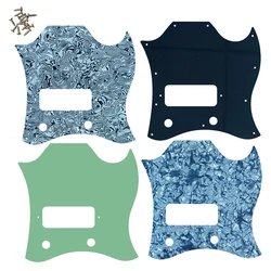 Xinyue Guitar Parts - For Gib Standard SG Full Face Guitar Pickguard Route Bridge P90 Humbuckers Scratch Plate