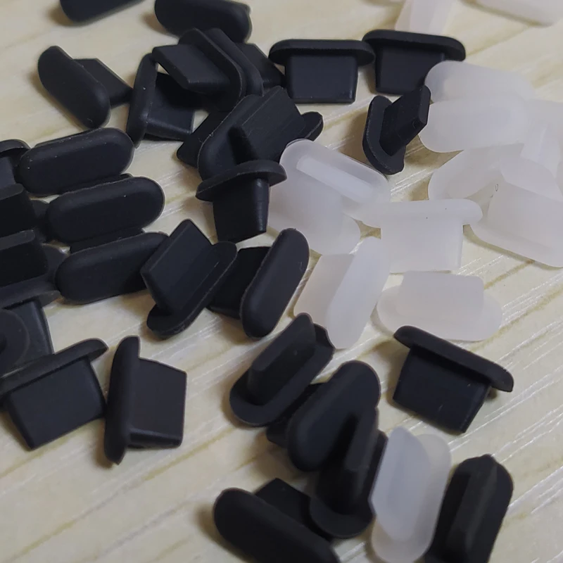 10-500 قطعة سيليكون مقاومة للاهتراء الهاتف سماعة حالة قرص الغبار المقابس ل فون 5S 6 8P فون 11 12 الموالية AirPods سماعة