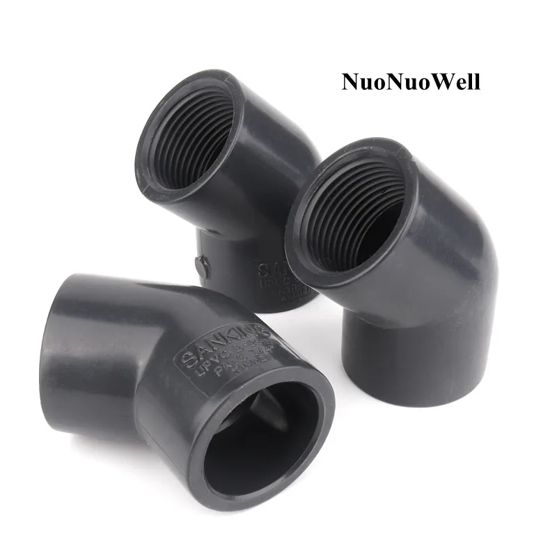 

ANSI 1pc 21.34~114.3mm To 1/2"~4" Hi-Quality UPVC 45 Degree Elbow Connectors Aquarium Tank Garden Irrigation Water Pipe Joints